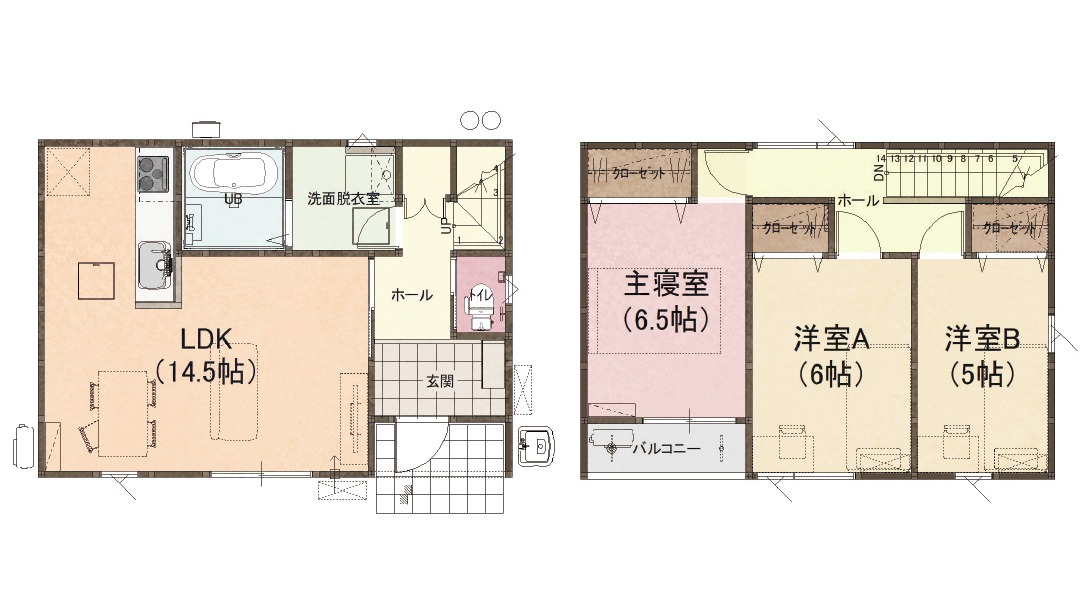 古川休塚間取りA