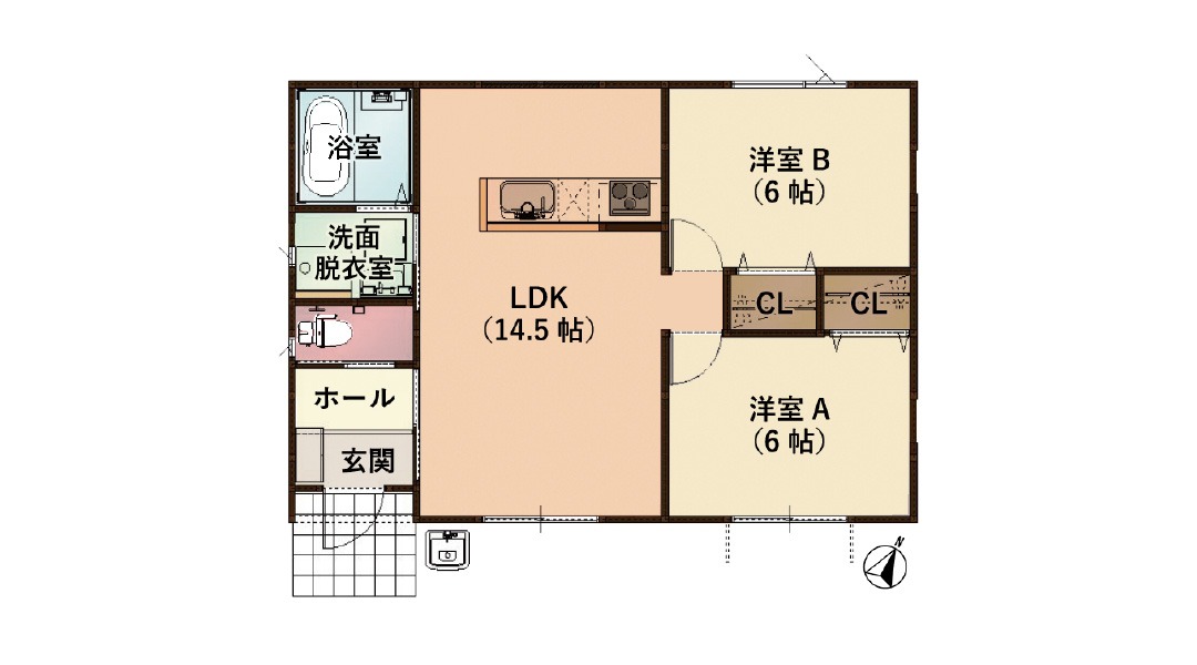 古川諏訪間取りA