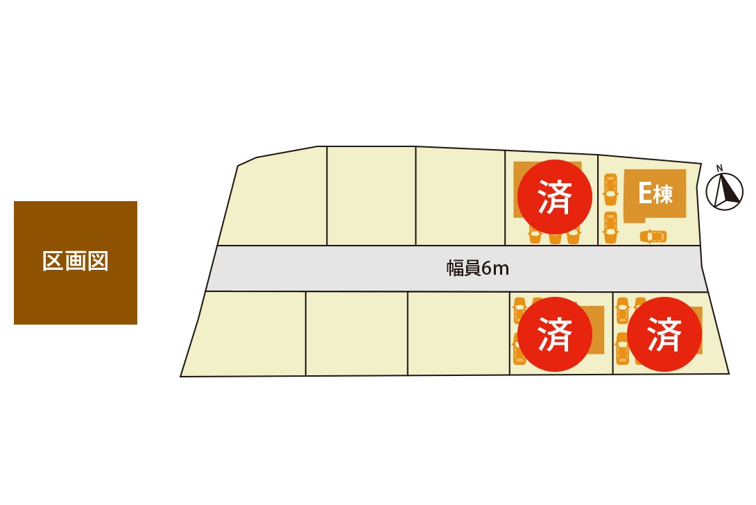 休塚WEST区画図